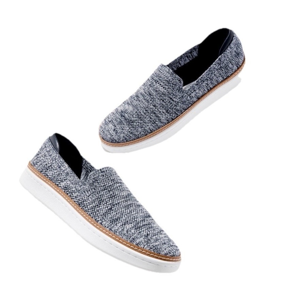 NWOT Brittany Knit Slip On Sneakers - MARBLE BLUE Size 9 Lightweight Comfort